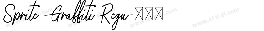 Sprite Graffiti Regu字体转换